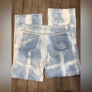 FUBU Cloud Wash Jeans Women’s 10 12 Vintage Y2K Straight Leg Denim